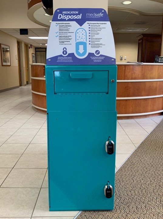 Grand Lake Health System Installs Drug Take Back Box.jpg